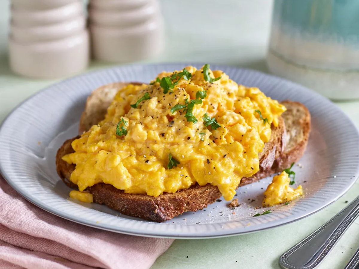 Scrambled Eggs on Toast