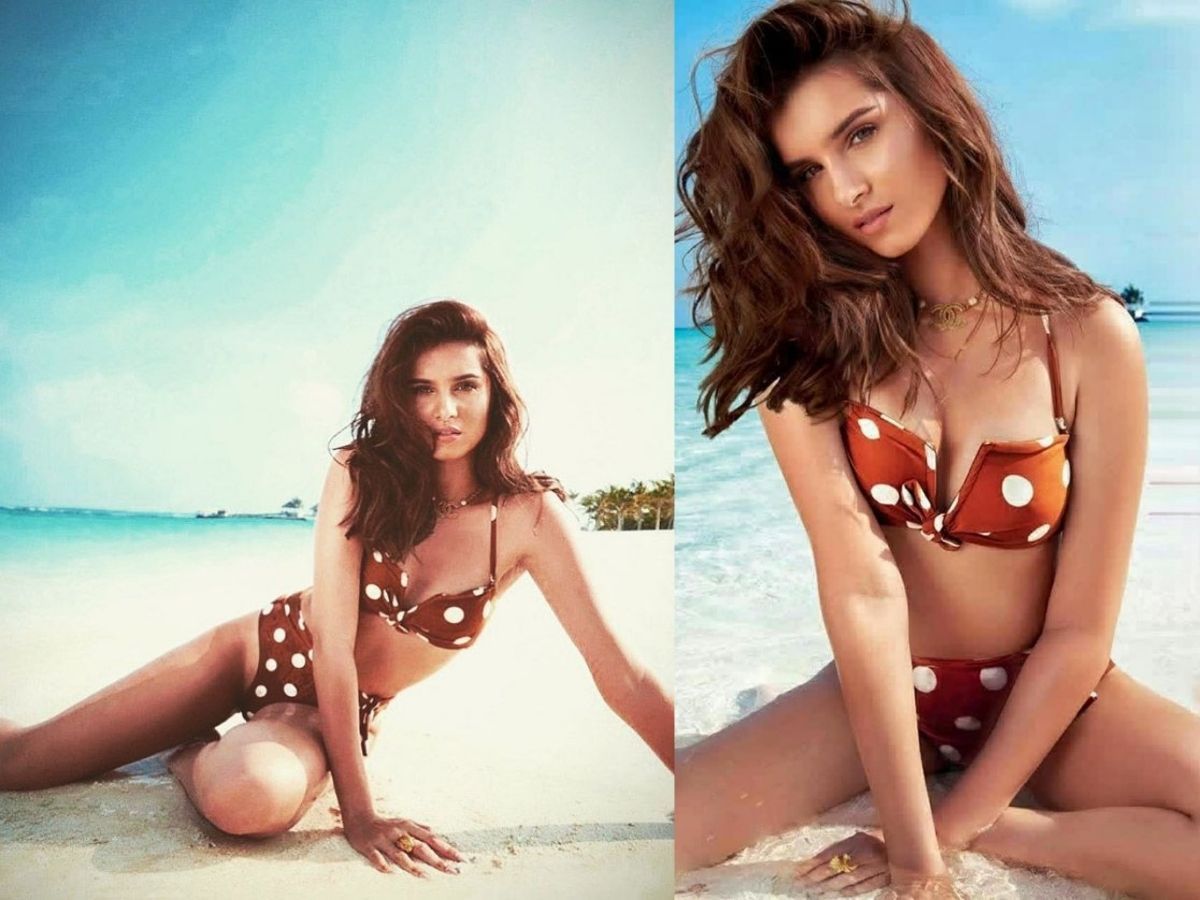 Beachside Polka Dot Bikini Vibe