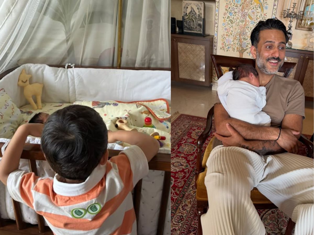 Vayu Bonds With Baby Brother in Adorable Family Moments