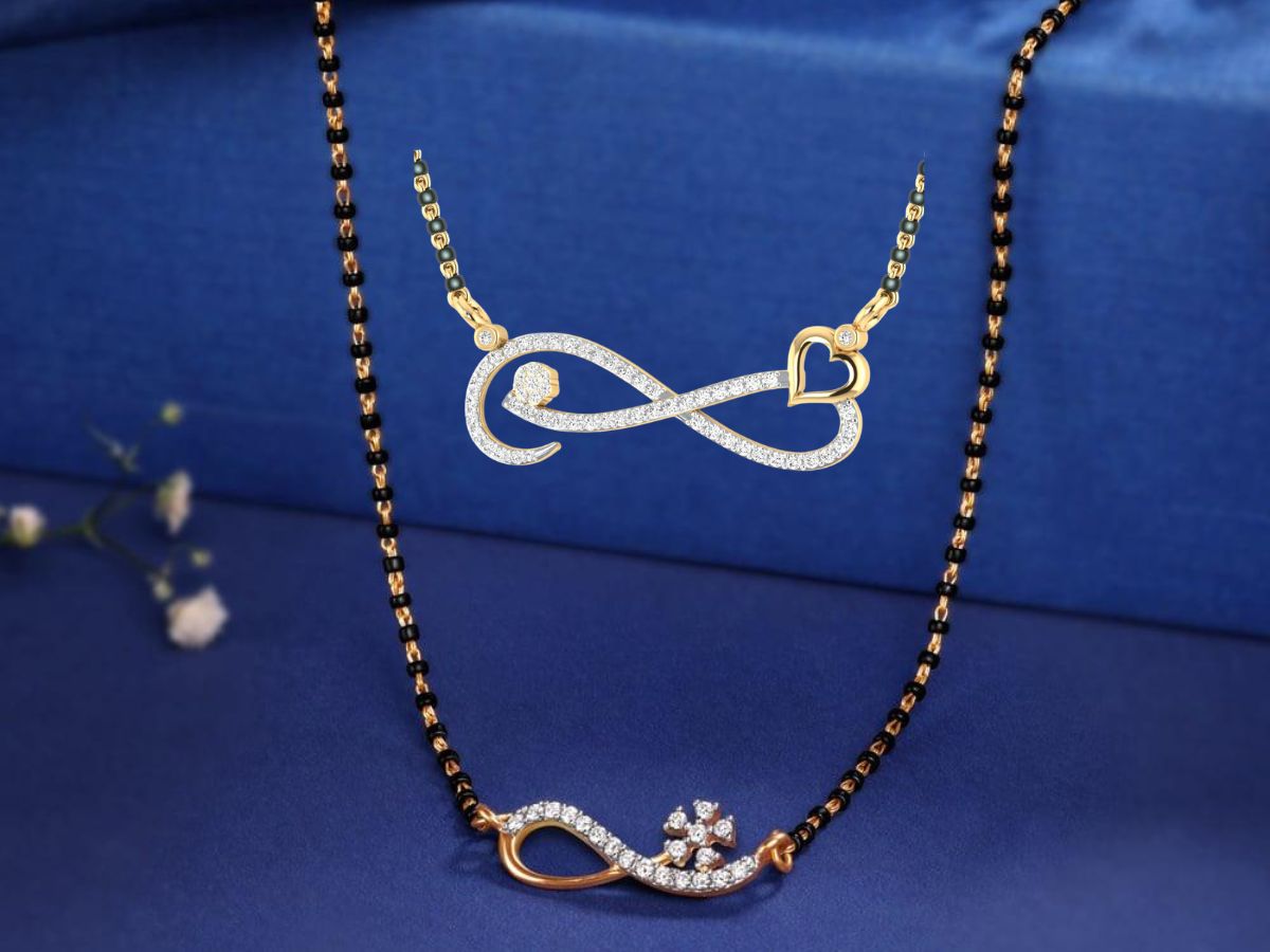 Infinity Design with Gold and Diamond Detailing