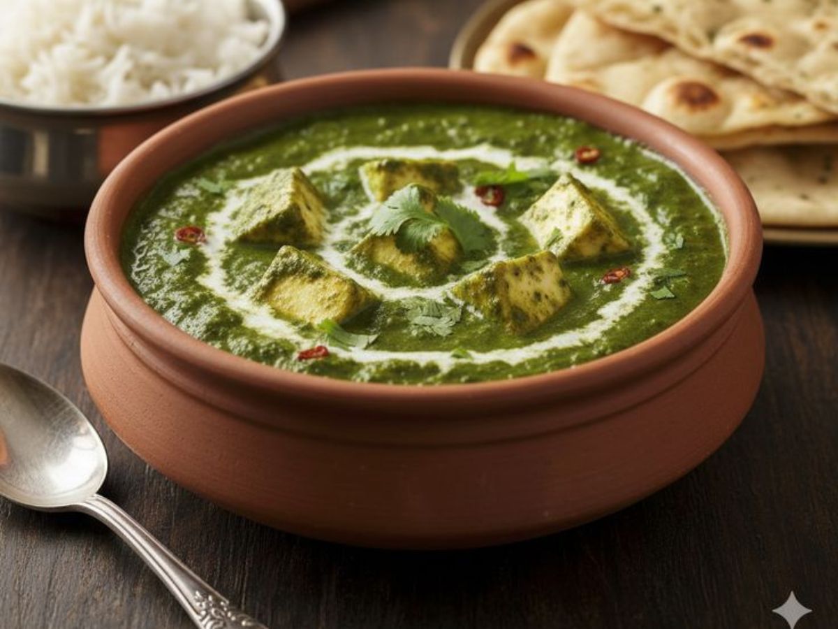 Paneer & Spinach (Palak) Stir-Fry