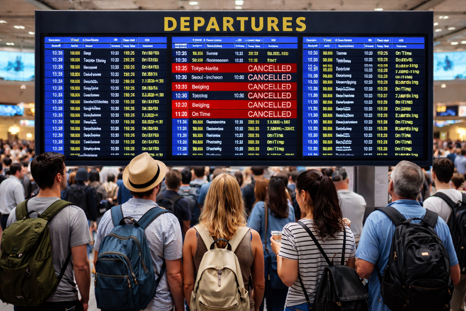 Flights Cancelled and Delayed Across Asia: Key Airports in Japan, Thailand, Singapore, Dubai, India Affected, Check Full List Here