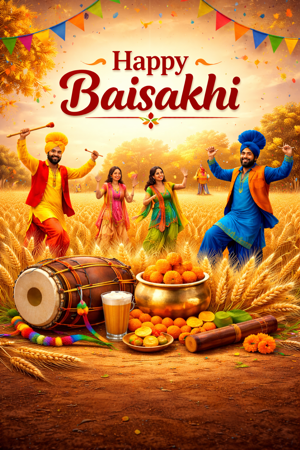 Baisakhi Greetings 2026 Celebration