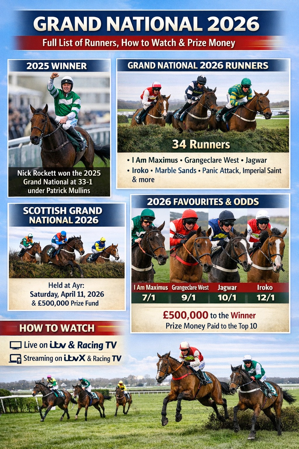 Grand National 2026 Full List of Runners and Riders