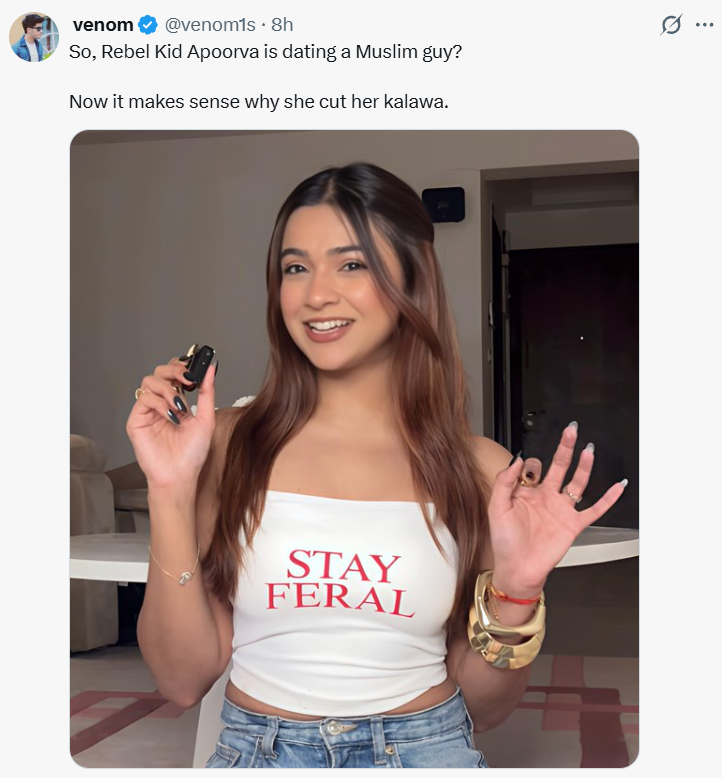 Who Is Amin Jaz? Apoorva Mukhija Aka Rebel Kid Sparks Dating Rumours With A ‘Muslim Guy’ After Cosy Pics Leak Online Amid Kalava Controversy