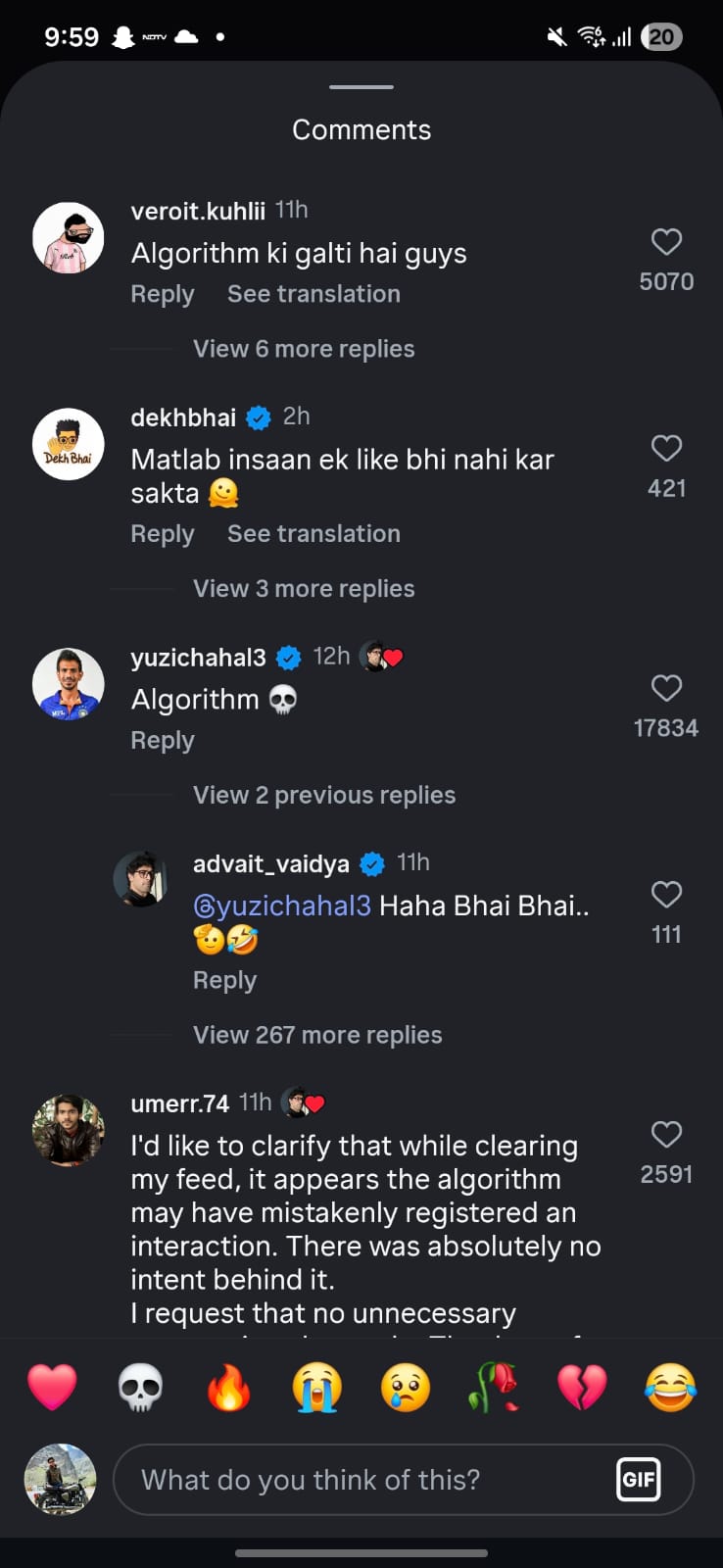 Virat Kohli Likes German Influencer photos