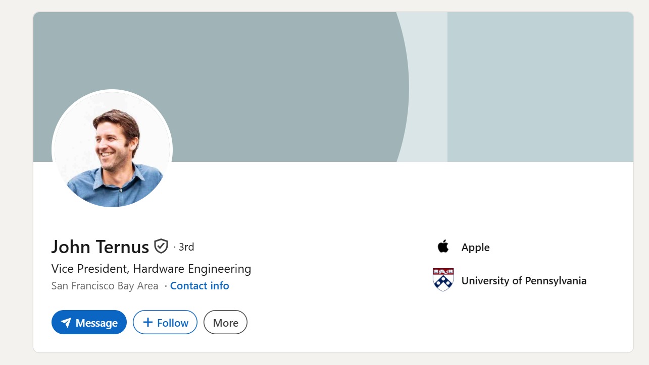 John Ternus LinkedIn Profile