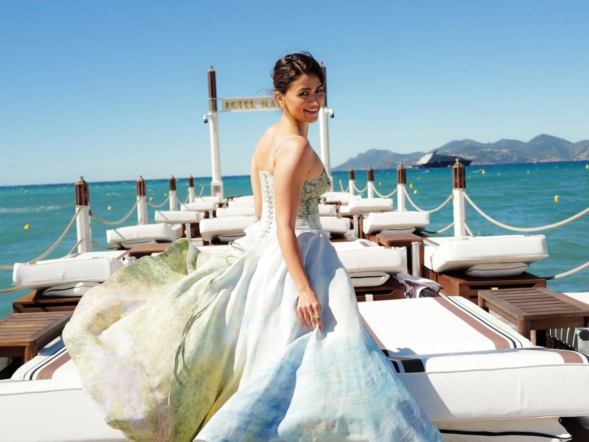 The Big Skirt Made The Dress Look Like A Fairytale