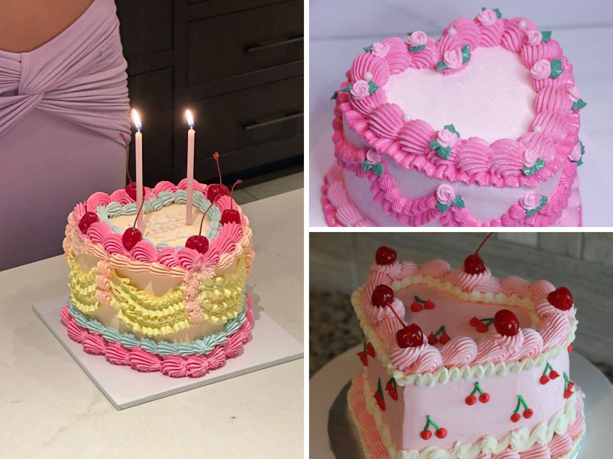 Vintage Heart Cakes