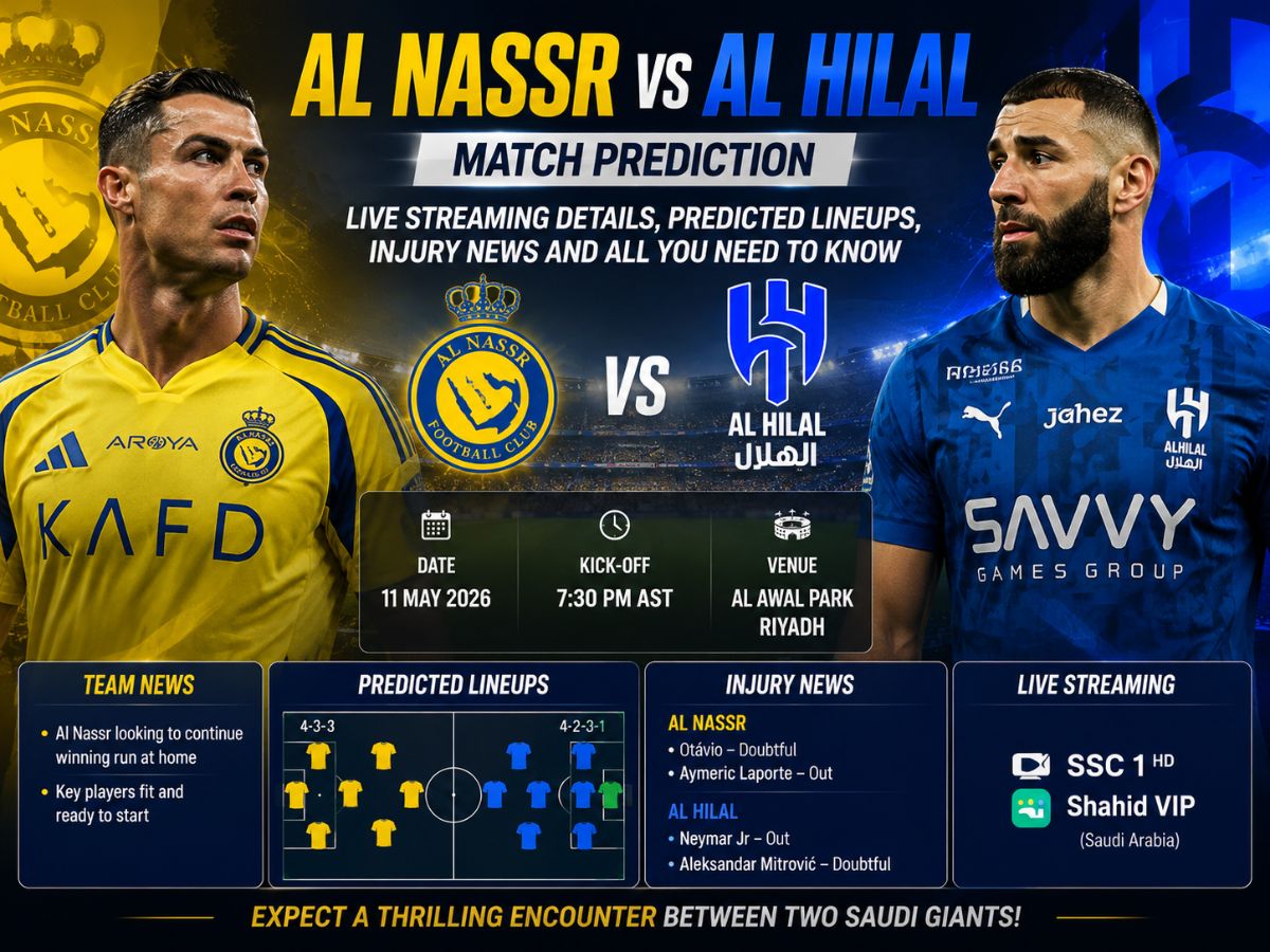 Al Nassr vs Al Hilal Match Prediction, Live Streaming, Predicted XI: Cristiano Ronaldo vs Karim Benzema in Saudi Pro League Title Clash