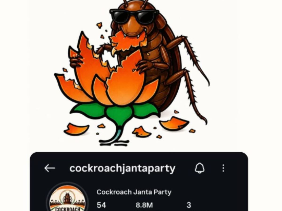 Cockroach Janata Party surpasses BJP on Instagram as satire-driven movement channels youth anger over unemployment.