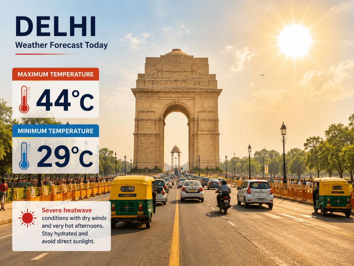 Delhi NCR: Extreme Heatwave and Dry Weather
