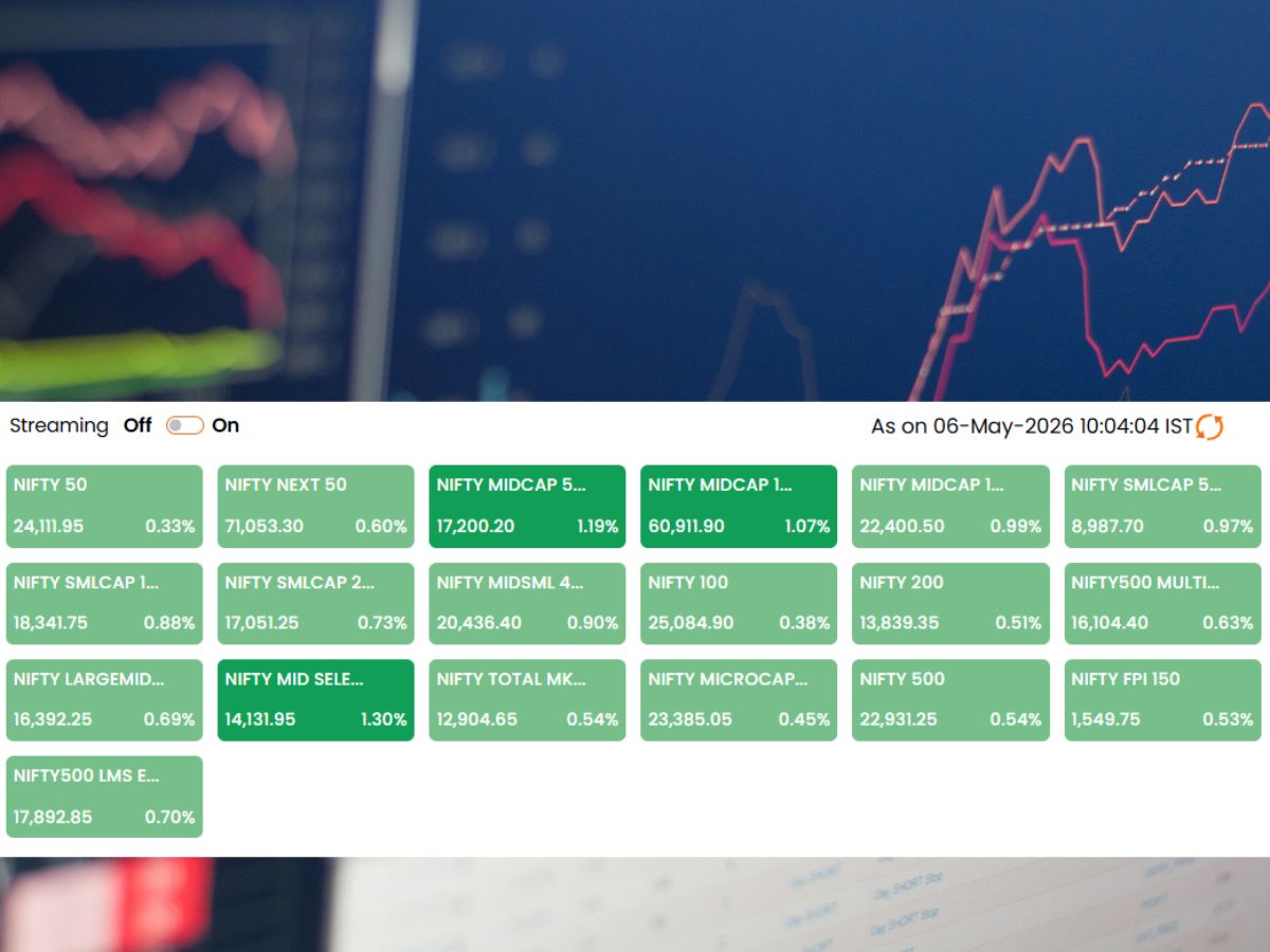 Nifty Holds Above 24,100 As Broader Markets Rally; FMCG Only Laggard