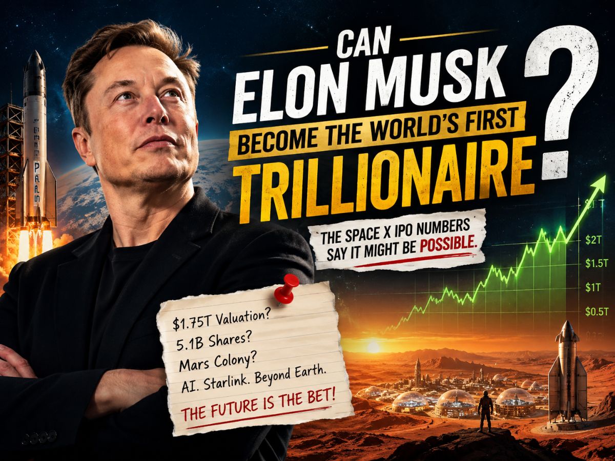 Elon Musk To Become World’s First Trillionaire? SpaceX IPO Filing Reveals The Math Behind The Big Bet
