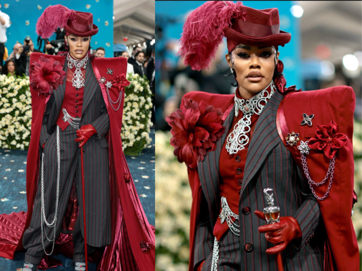 Teyana Taylor in Ruth E. Carter x Marc Jacobs