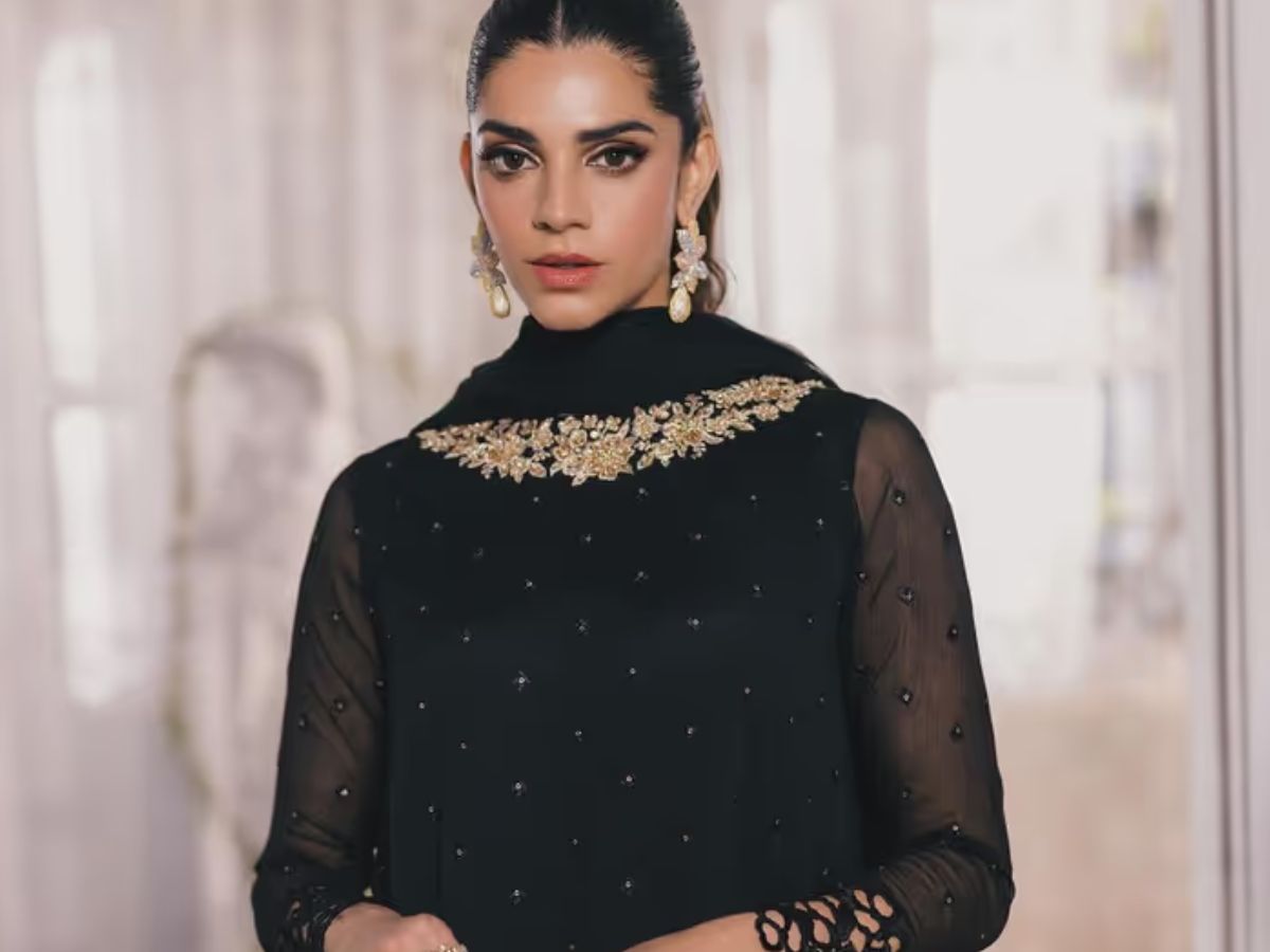 Sanam Saeed – Monochrome Black Suit