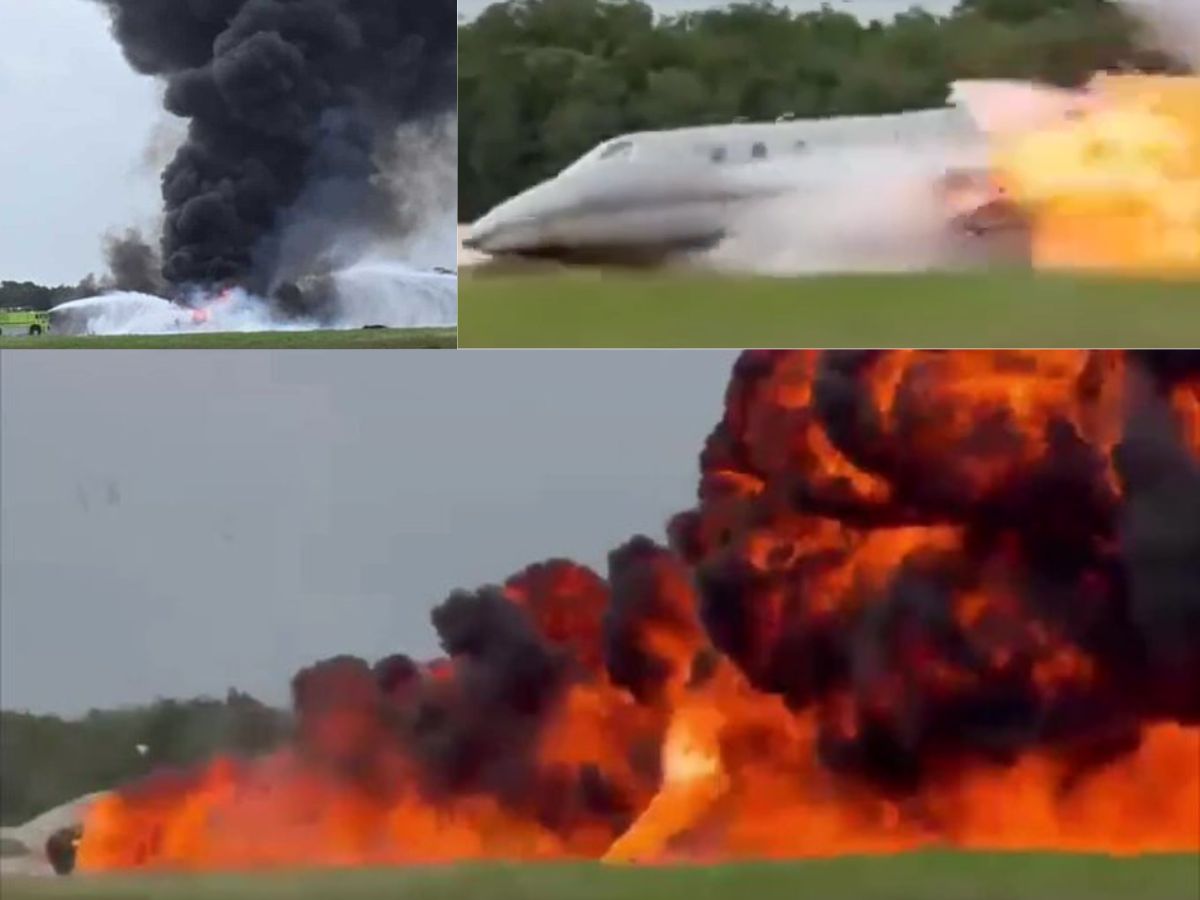 Watch: Private Jet Crashes During Emergency Landing In Dominican Republic,...