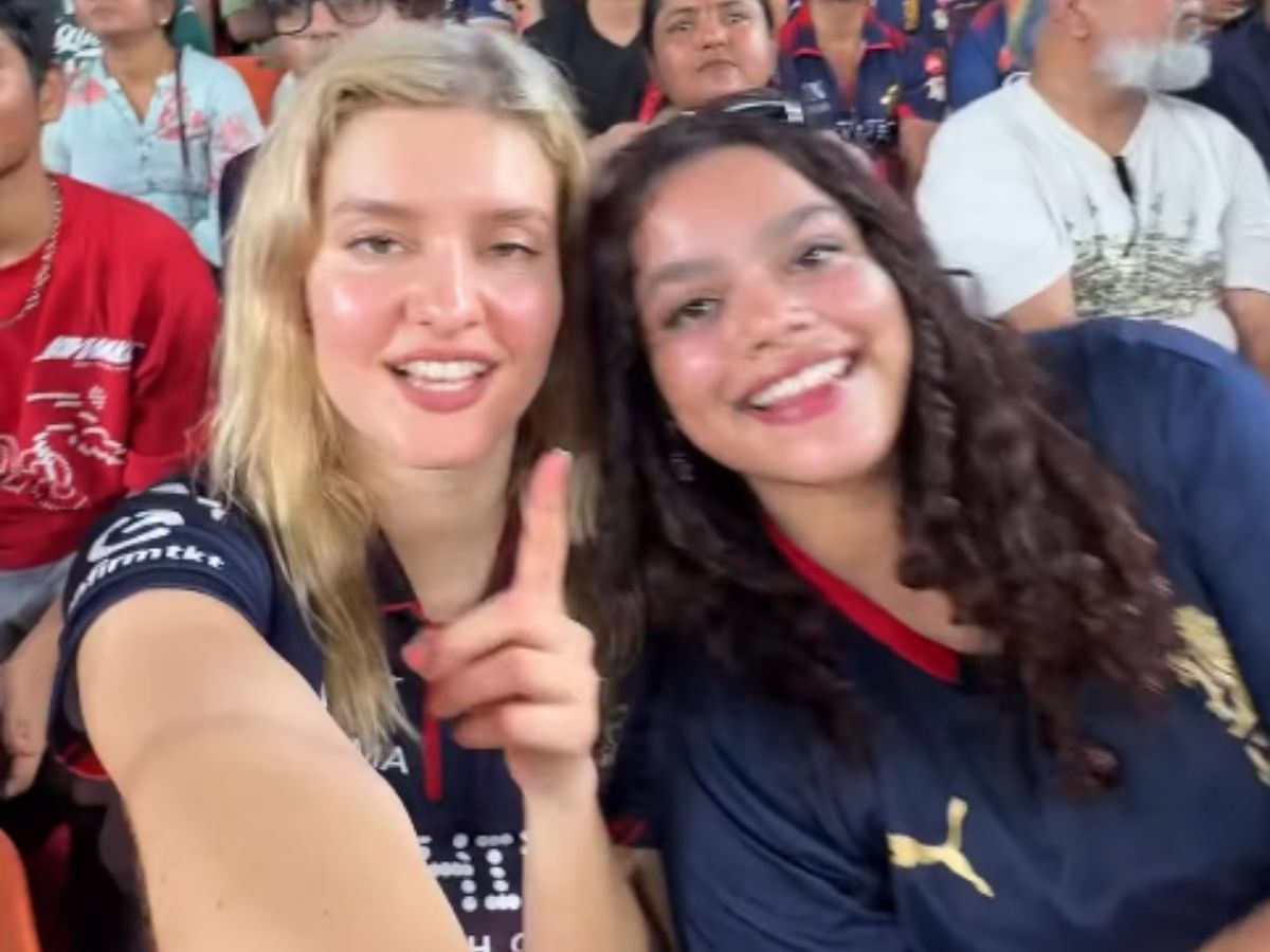 LizLaz cheered for RCB as they defeated the Gujarat Titans in IPL 2026 Final. Image Credit: Instagram